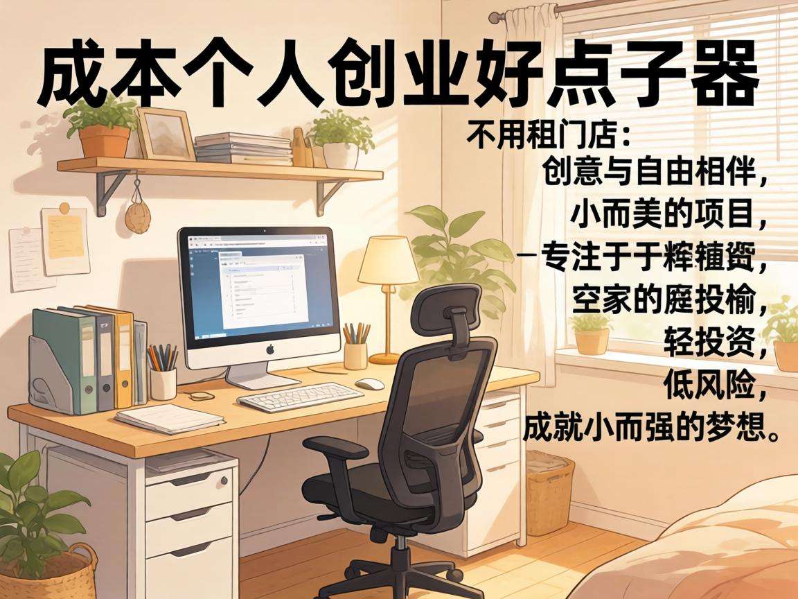 小成本不用租门店的个人创业好点子都有哪些