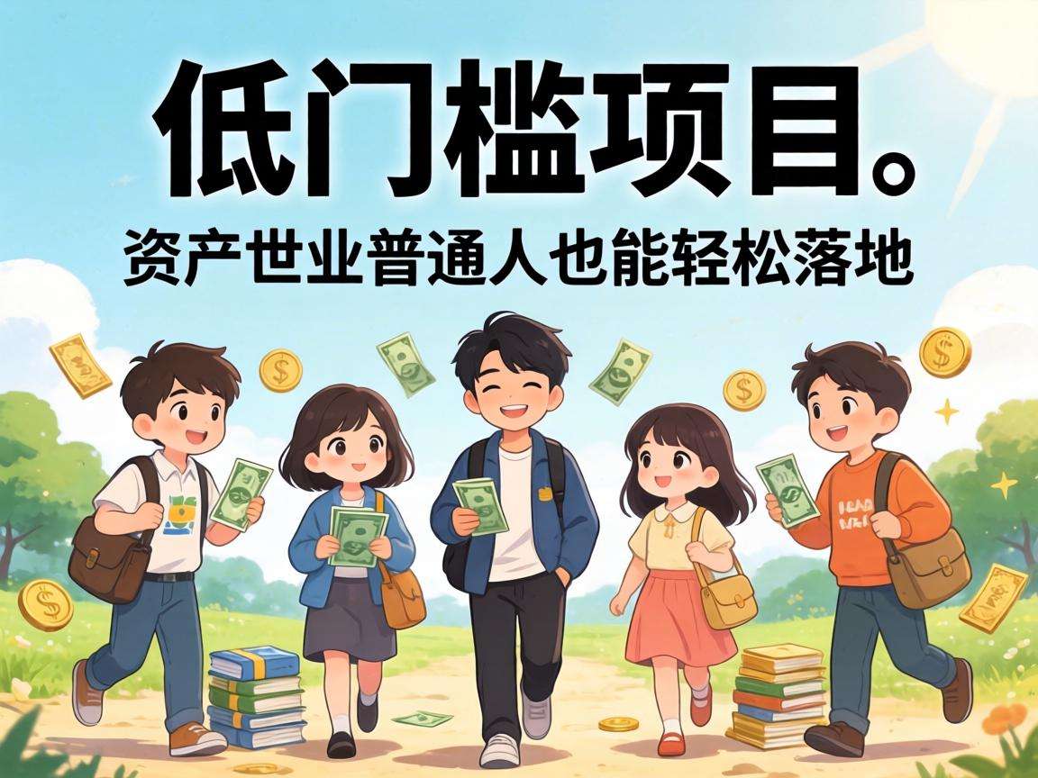 轻资产创业资讯里有哪些普通人可快速落地的低门槛项目