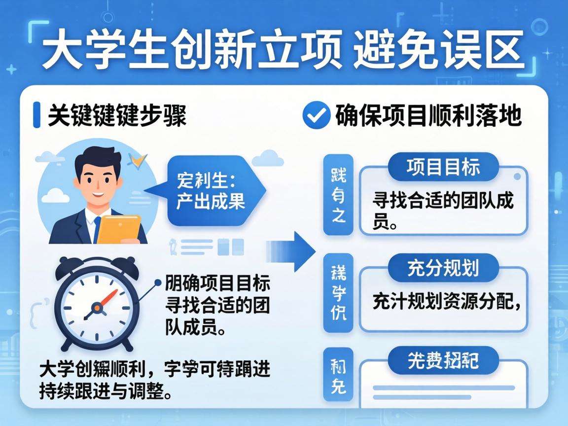 本科生创新立项要避开哪些误区才能顺利落地出成果