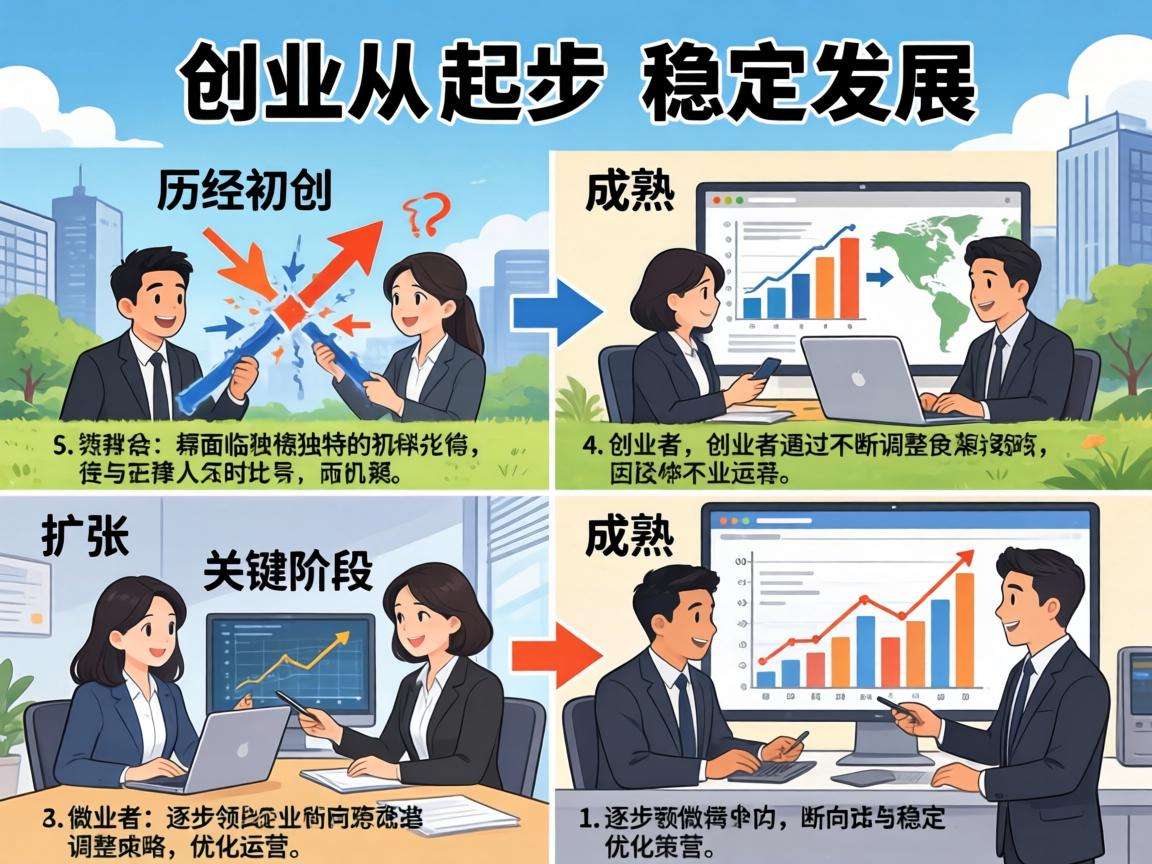 小微创业从起步到稳定发展要走过哪些关键阶段