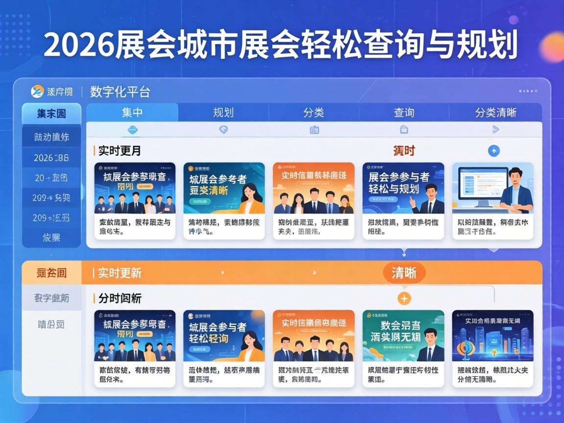 2026年各城市展会排期该怎么提前查询整理更准确?