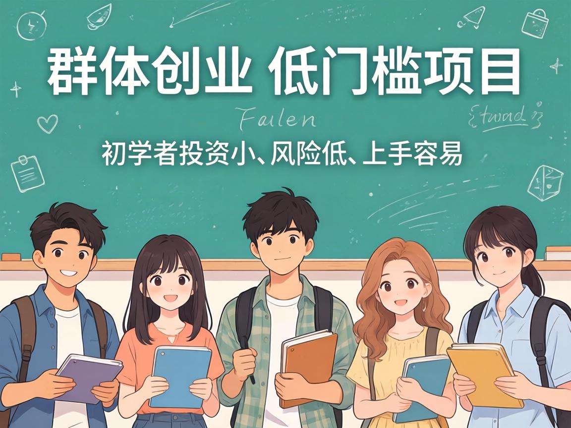 学生群体创业哪些低门槛项目投入小风险低好上手