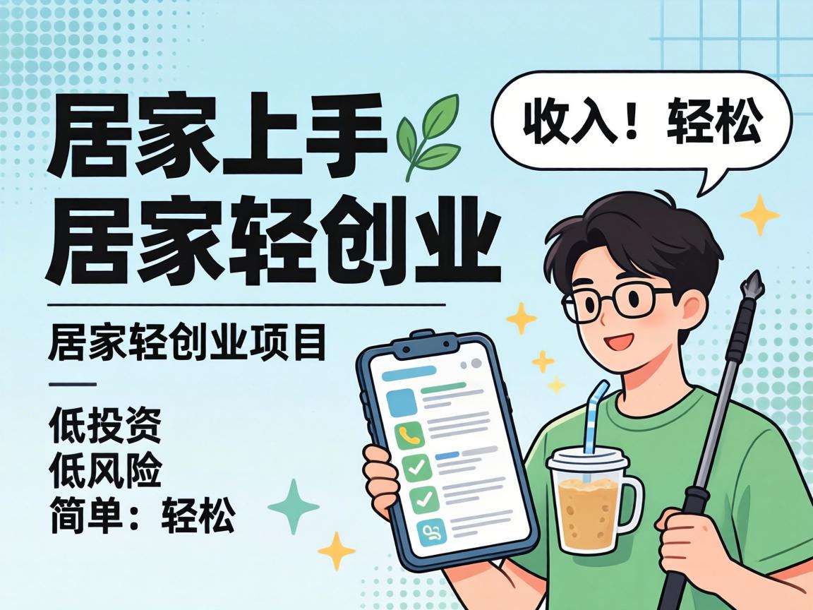 普通人可上手的居家轻创业项目有哪些低风险选择