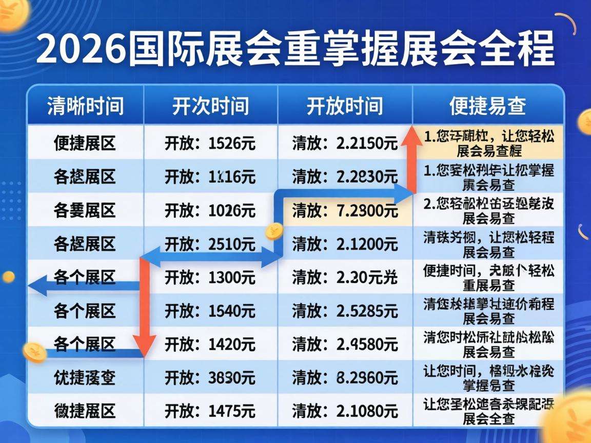 2026年国际展会有哪些重点场次 时间表在哪查