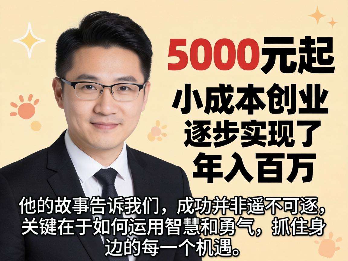 5000元起步的小成本创业真的能做出年入百万的成绩吗
