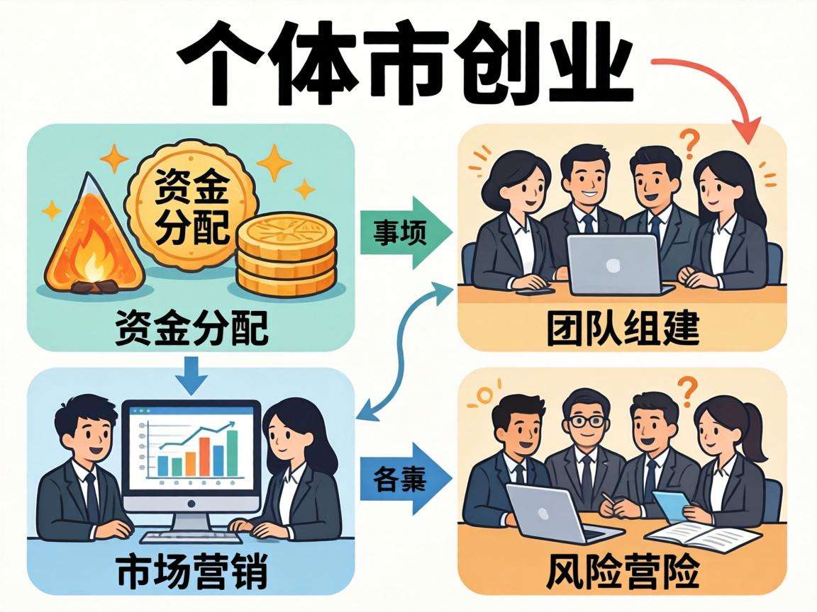 个体户创业各个阶段有哪些核心事项需要重点关注