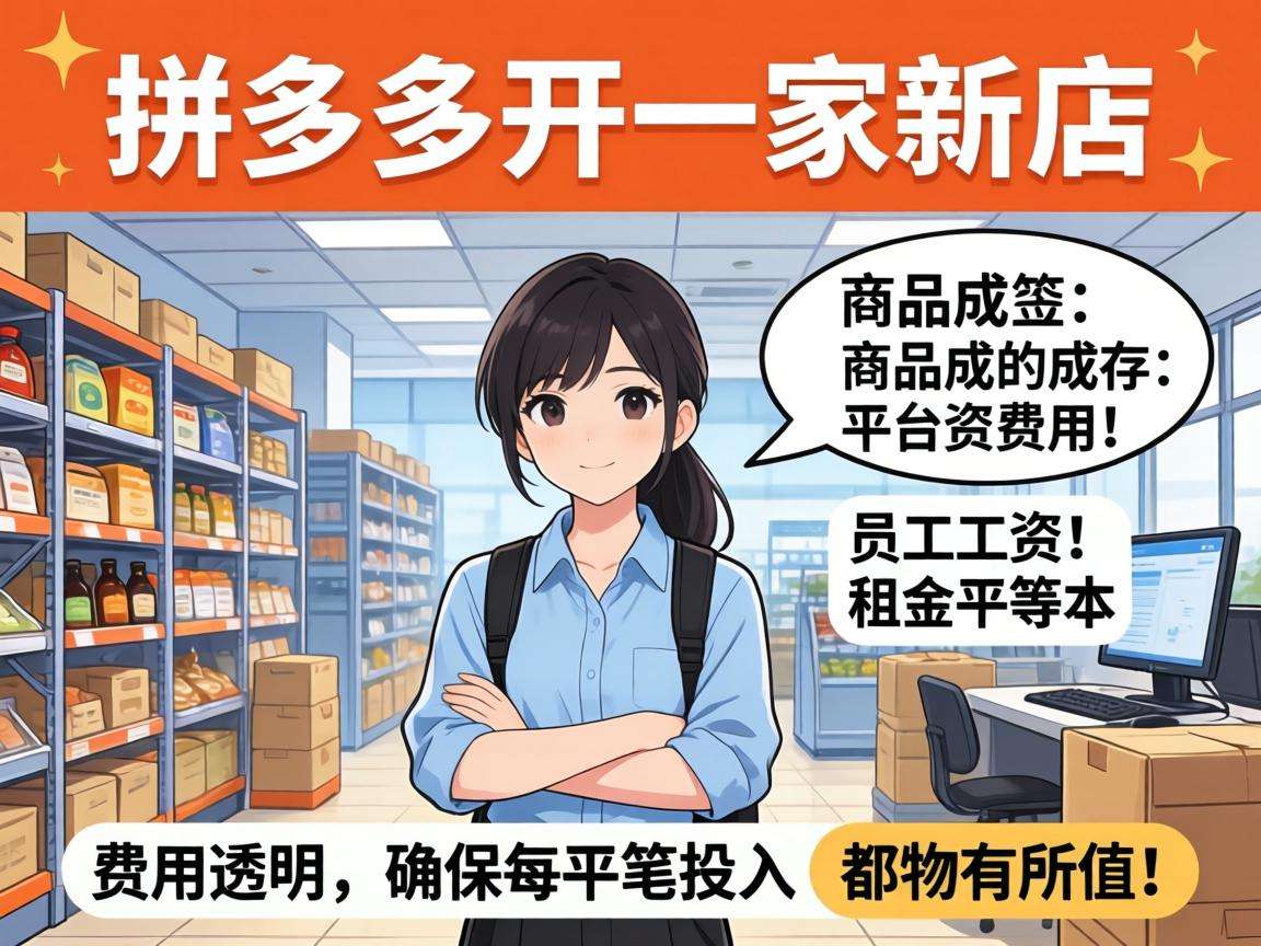 普通人在拼多多开一家新店需要投入多少成本
