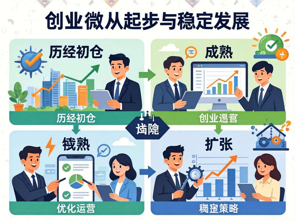 小微创业从起步到稳定发展要走过哪些关键阶段