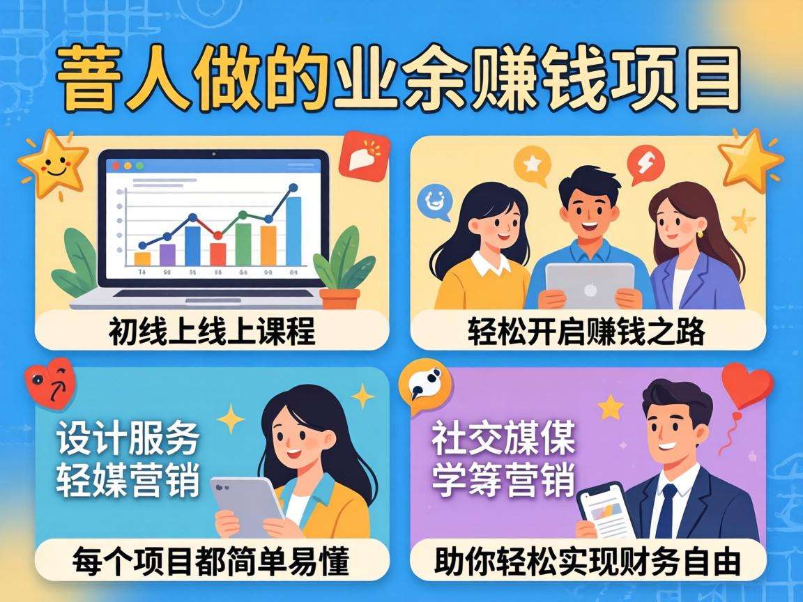 适合普通人做的业余赚钱项目有哪些值得尝试