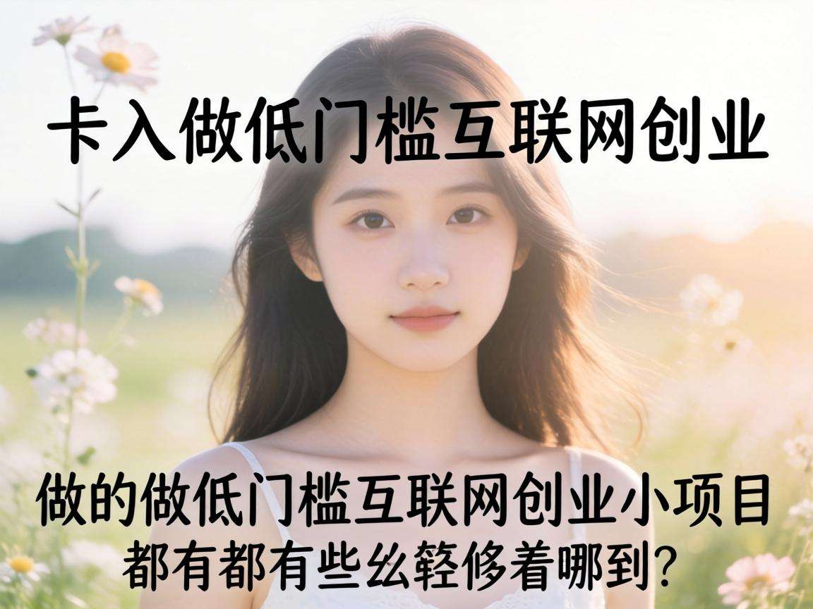 适合普通人做的低门槛互联网创业小项目都有哪些