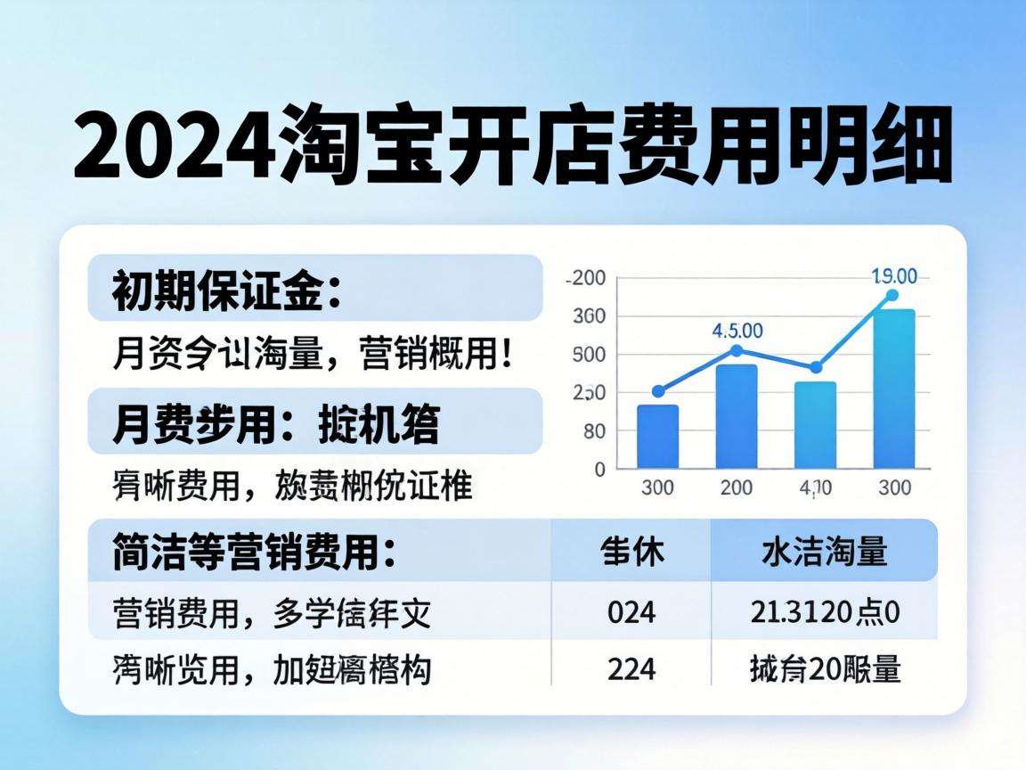 2024淘宝开店要花多少钱完整费用明细都在这