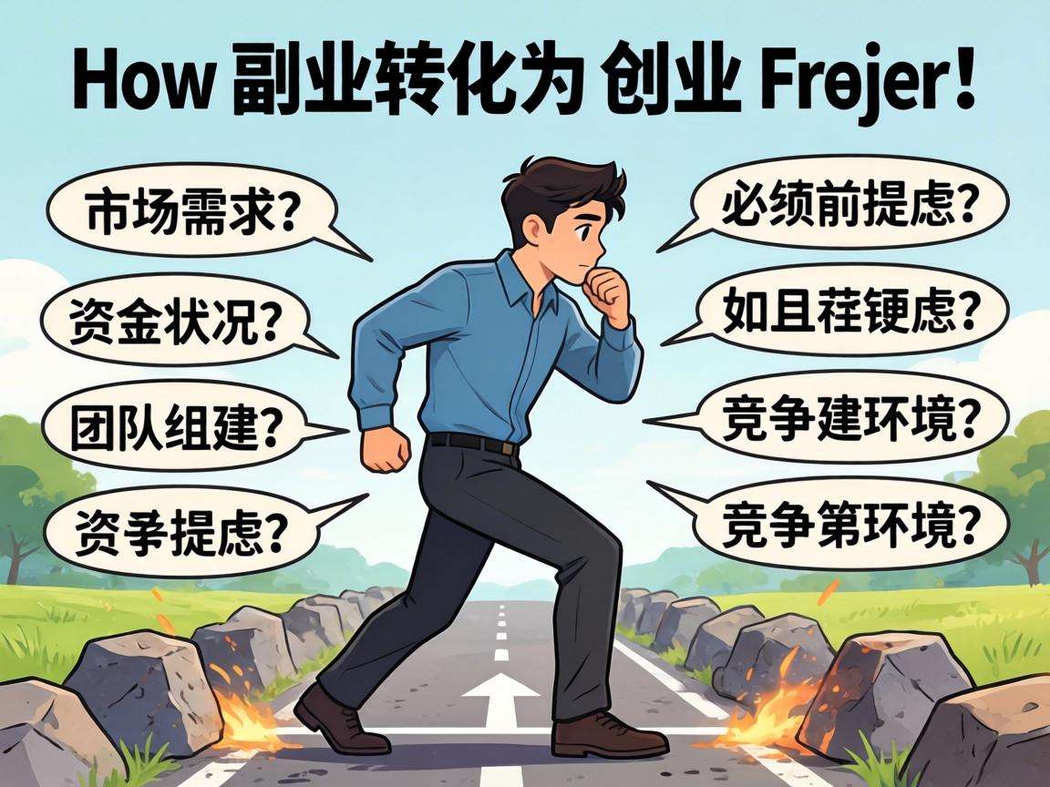 普通人想把副业转成创业项目,有哪些必须提前考虑的问题