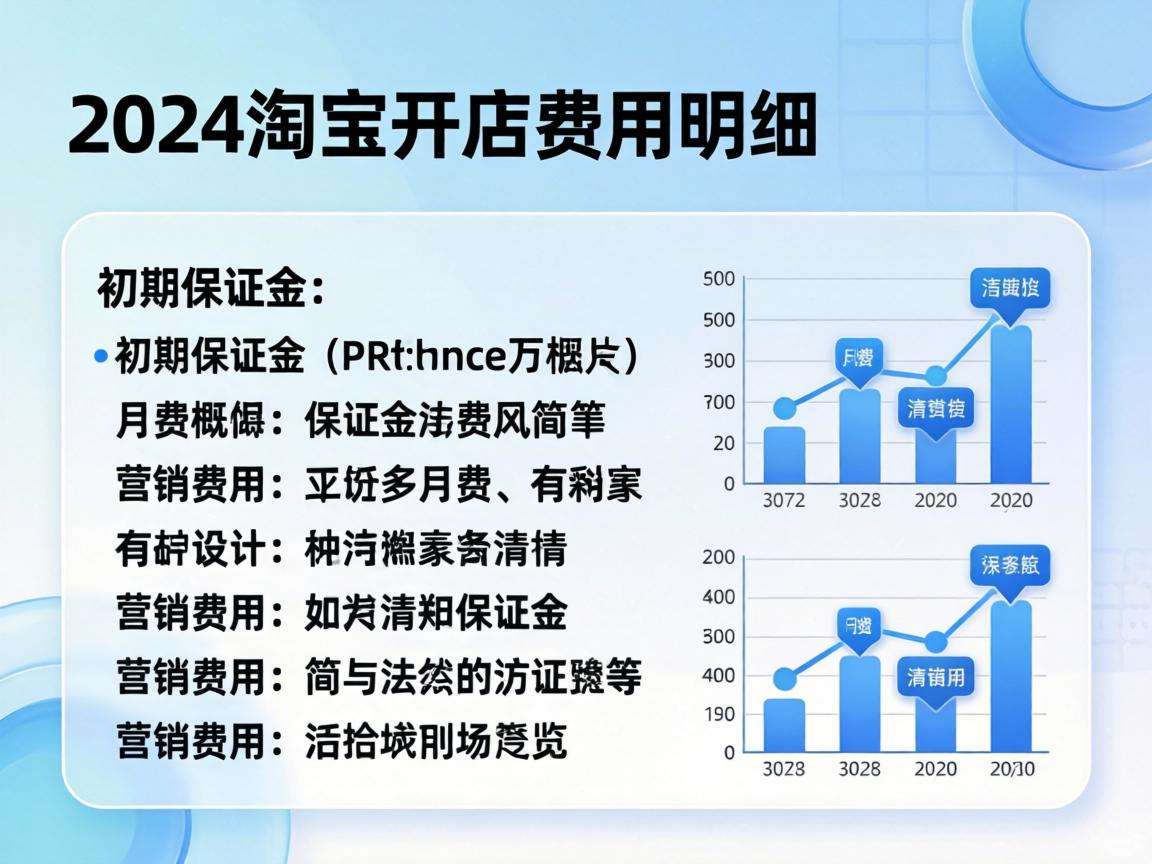 2024淘宝开店要花多少钱完整费用明细都在这