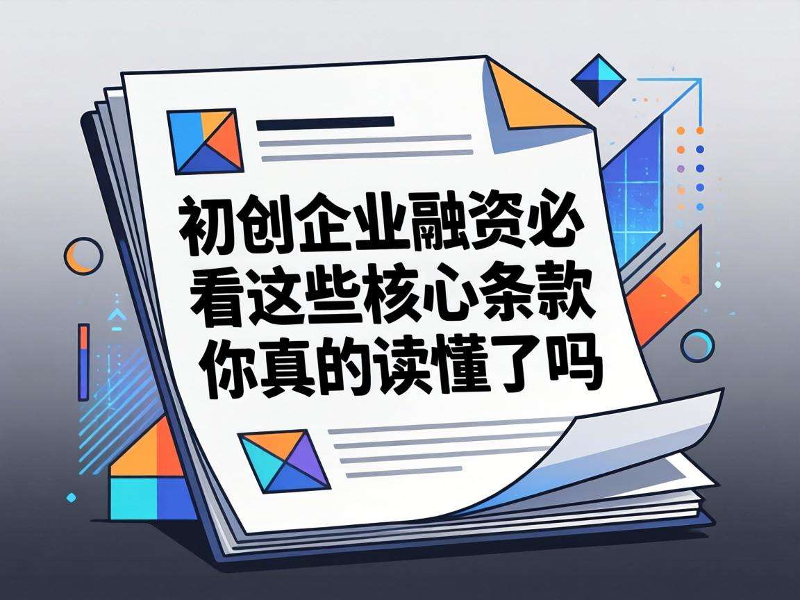 初创企业融资必看这些核心条款你真的读懂了吗