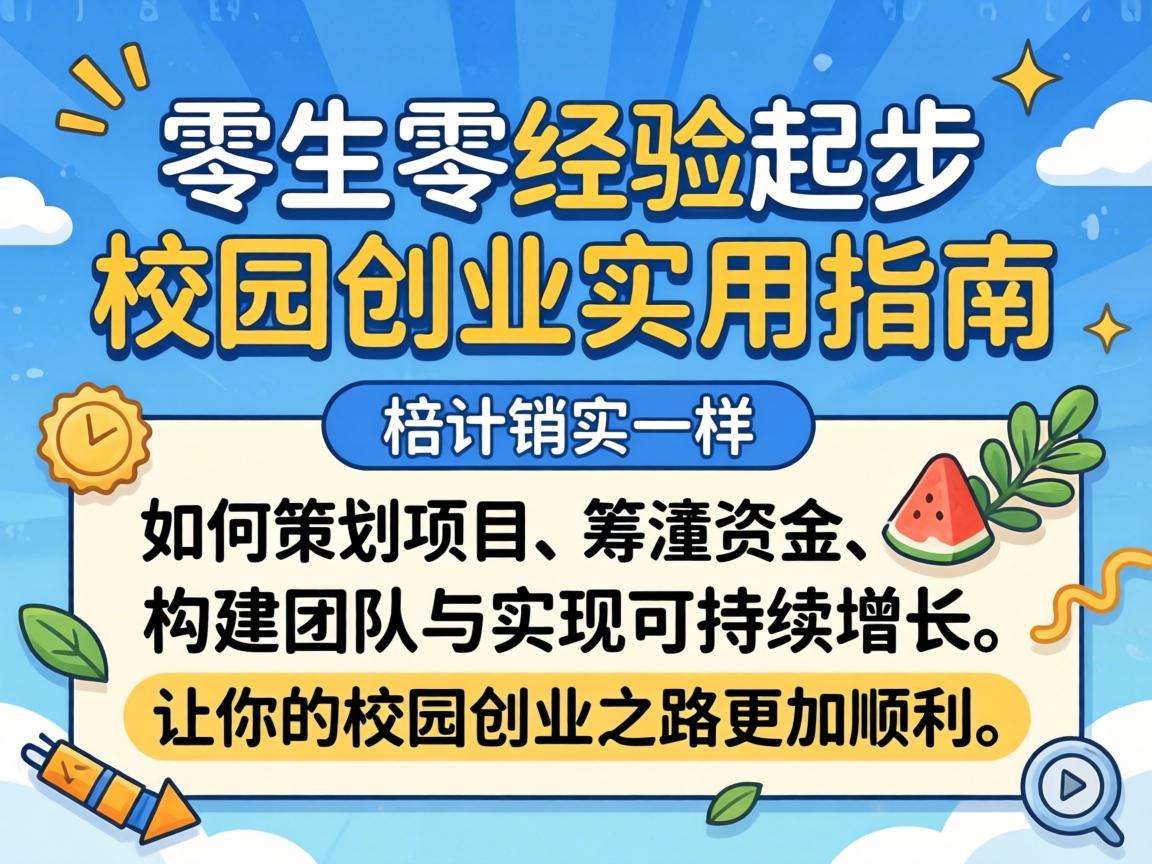 学生零经验起步校园创业有哪些可落地的实用指南