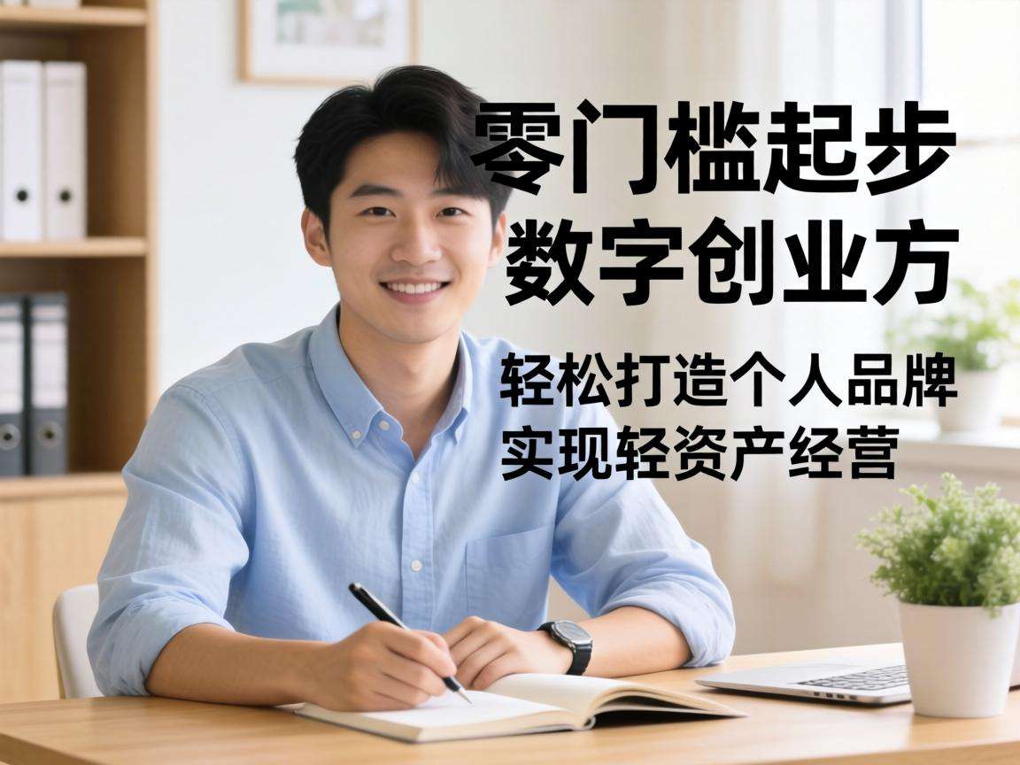 普通人想零门槛起步轻资产数字创业有哪些可落地的方向