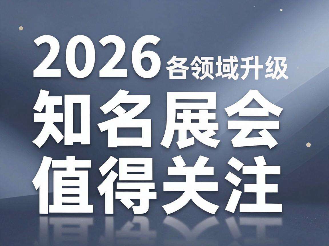 2026各领域知名展会升级有哪些值得关注的亮点