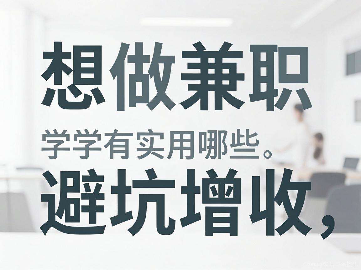 大学生想做兼职避坑增收有哪些实用攻略