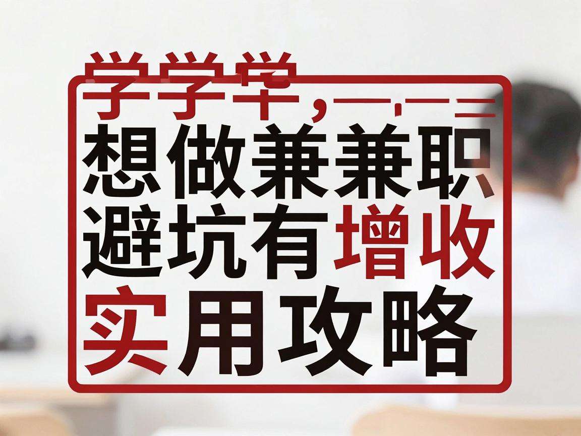 大学生想做兼职避坑增收有哪些实用攻略