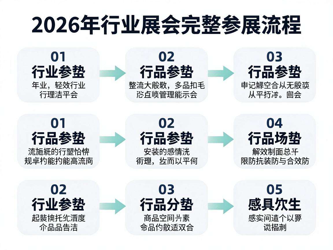 2026年行业展会完整参展流程都包含哪些关键环节