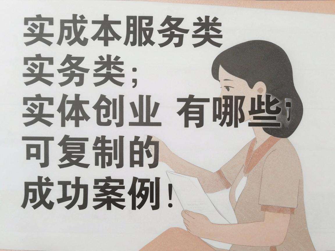 小成本服务类实体创业有哪些可复制的成功案例