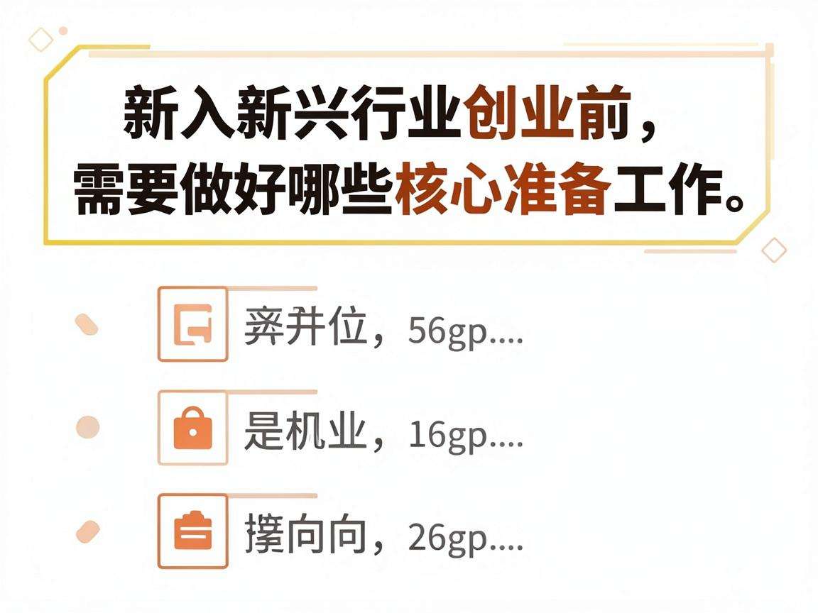 切入新兴行业创业前需要做好哪些核心准备工作