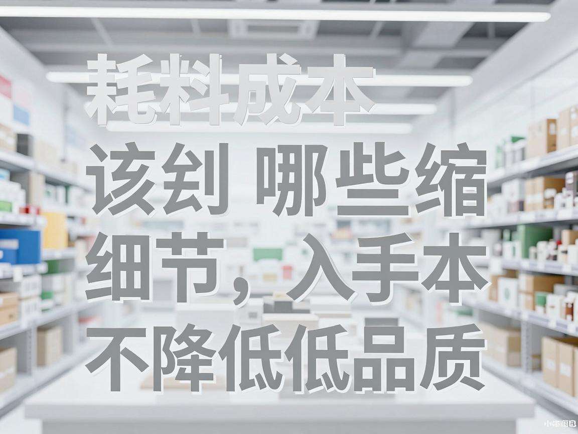 实体店耗材成本压缩该从哪些细节入手才能实现降本不降低品质