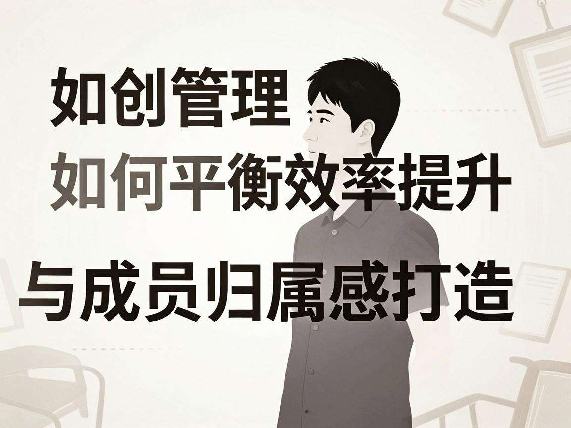 初创团队管理如何平衡效率提升与成员归属感打造
