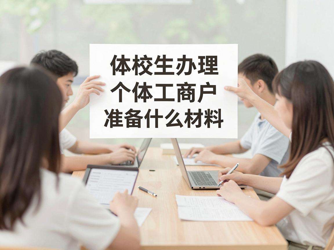 在校生办理个体工商户需要满足哪些条件准备什么材料