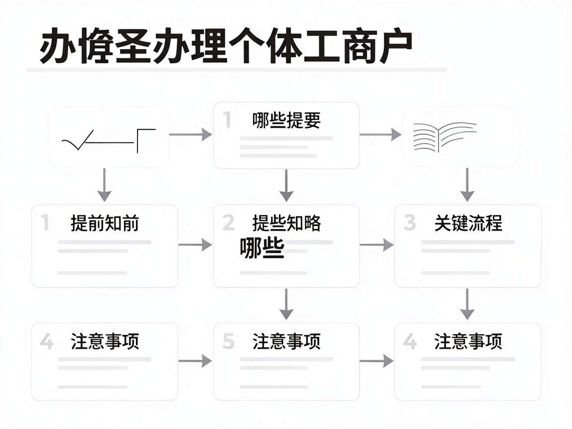 大学生办理个体工商户需要提前知晓哪些关键流程和注意事项
