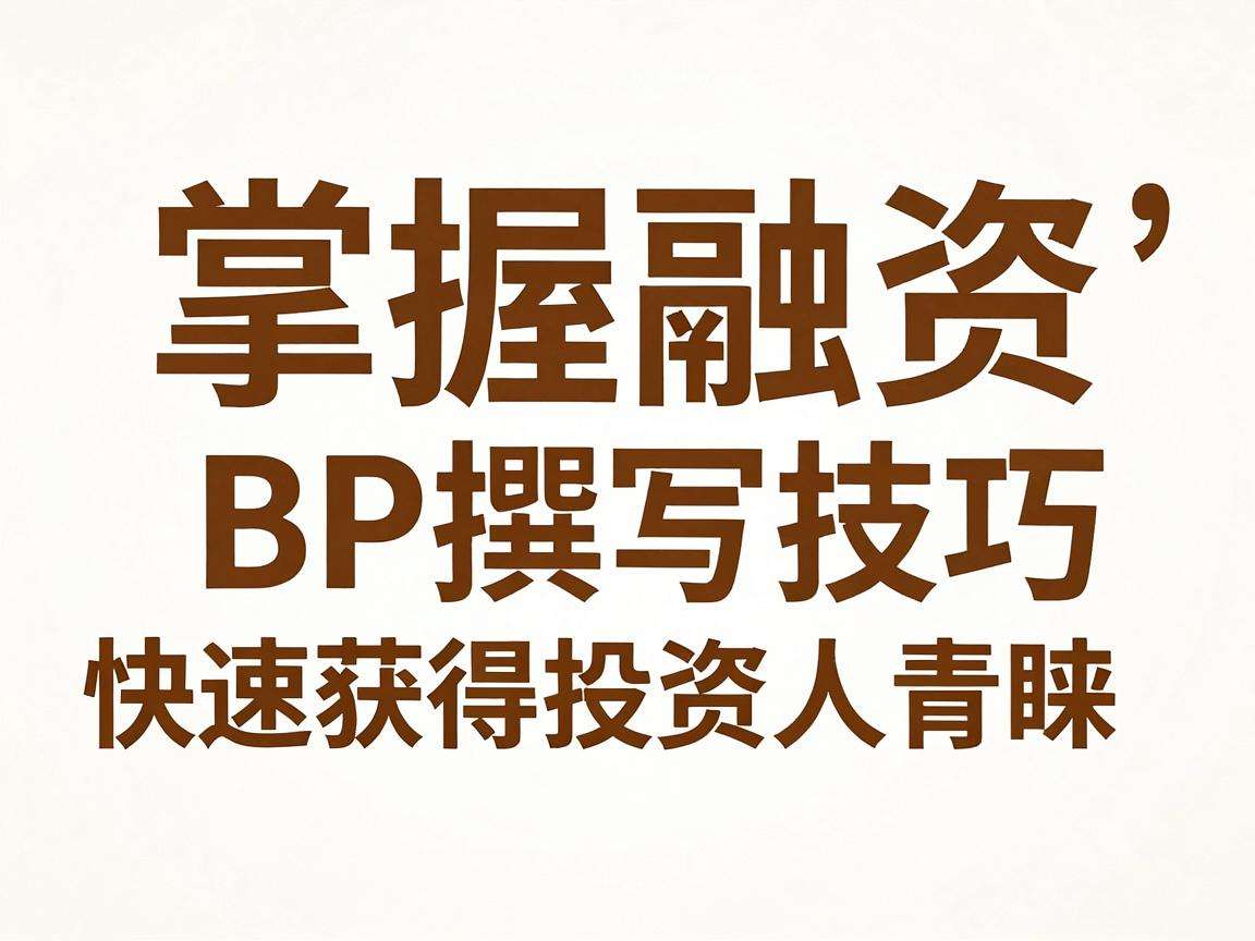 怎样掌握融资BP撰写技巧快速获得投资人青睐