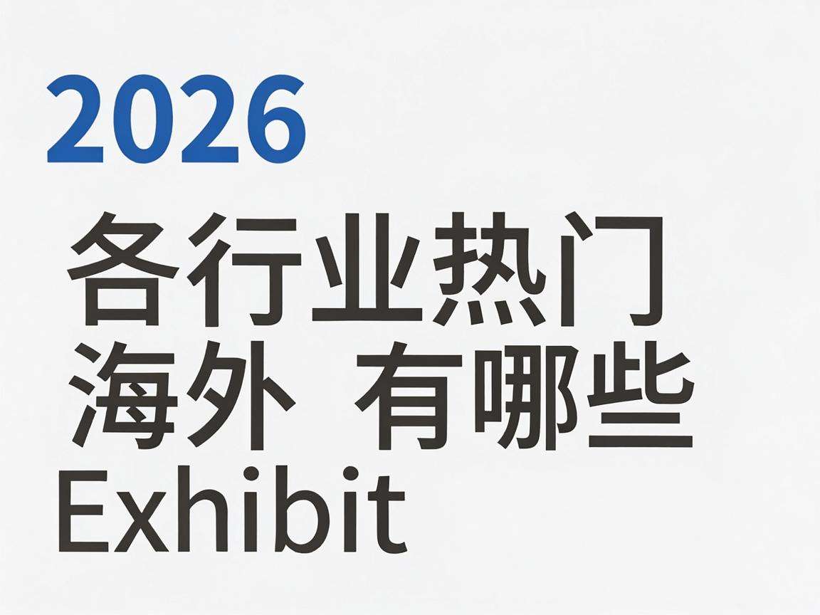 2026年各行业热门海外展会信息都有哪些可提前了解