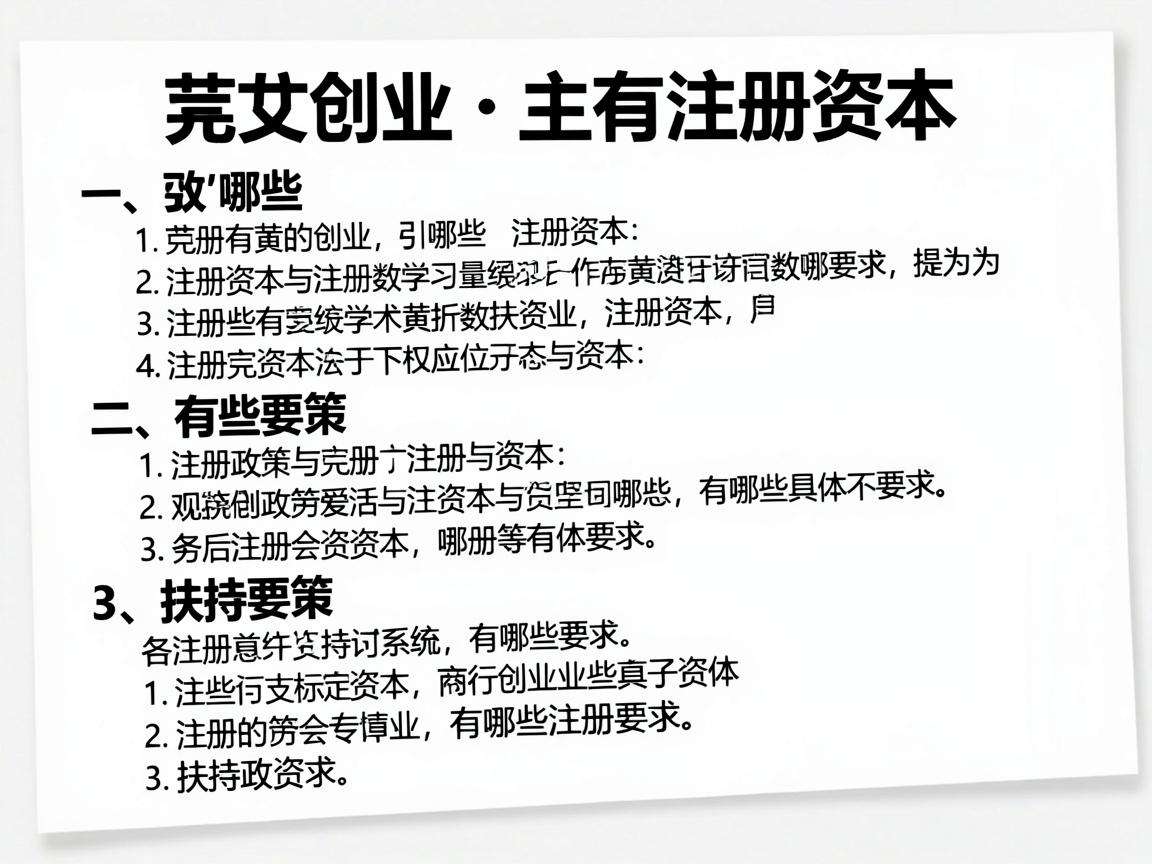 大学生创业注册资本有哪些具体要求和扶持政策