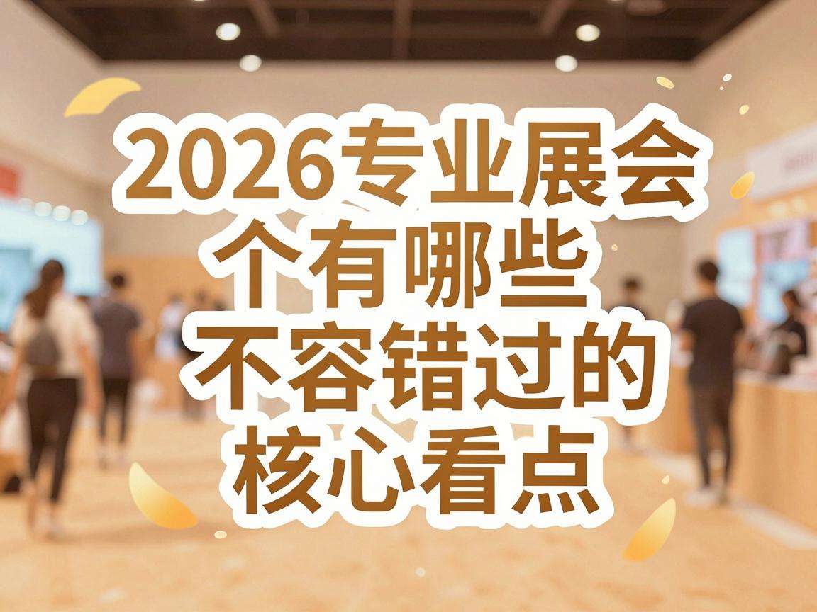 2026专业展会有哪些不容错过的核心看点