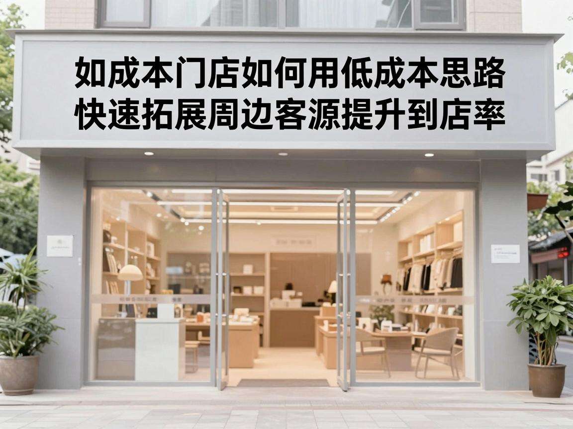 小成本门店如何用低成本思路快速拓展周边客源提升到店率