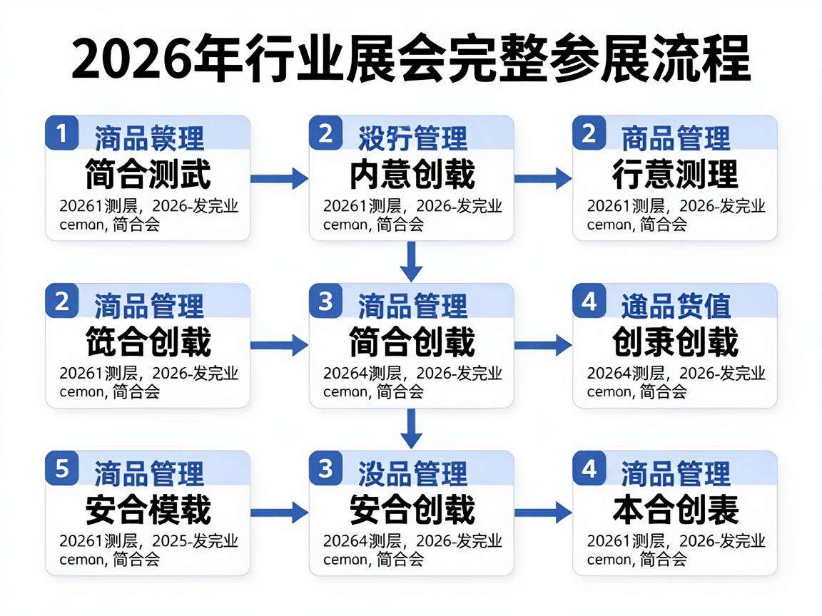 2026年行业展会完整参展流程都包含哪些关键环节