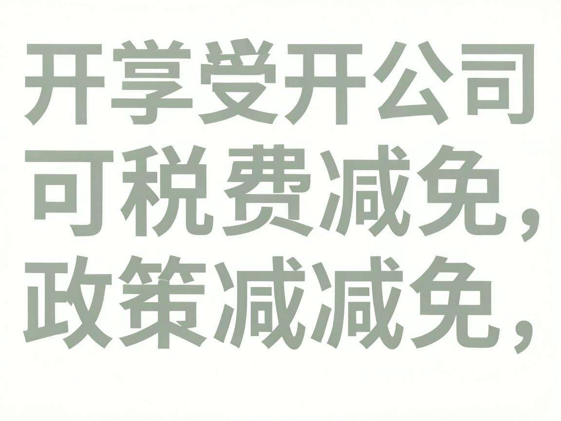 大学生开公司可享受的税费减免政策都包含哪些内容