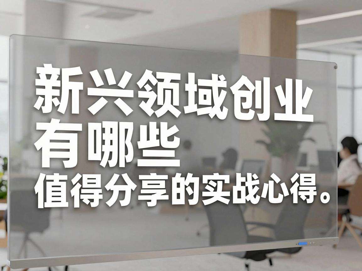 深耕新兴领域创业有哪些值得分享的实战心得