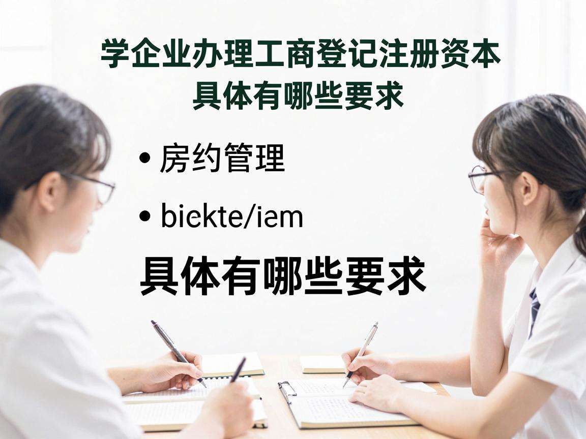 学生创业办理工商登记注册资本具体有哪些要求