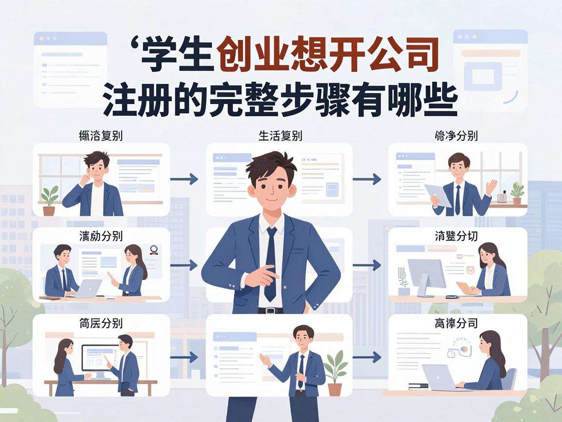 大学生创业想开公司 注册的完整步骤有哪些