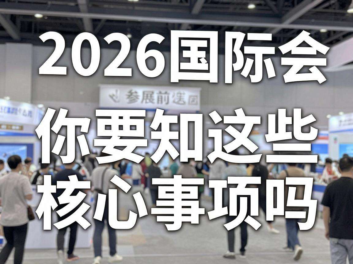 2026国际展会参展前你需要知道这些核心事项吗