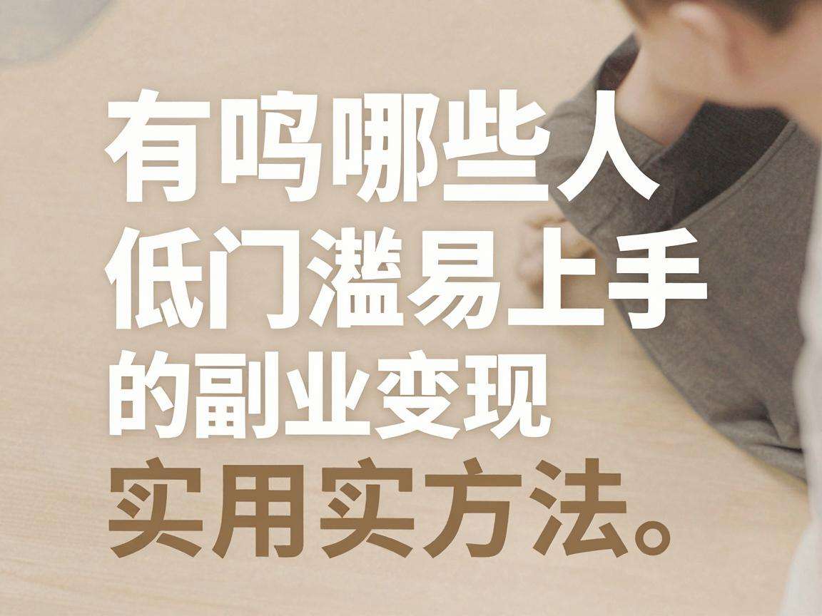 普通人有哪些低门槛易上手的副业变现实用方法