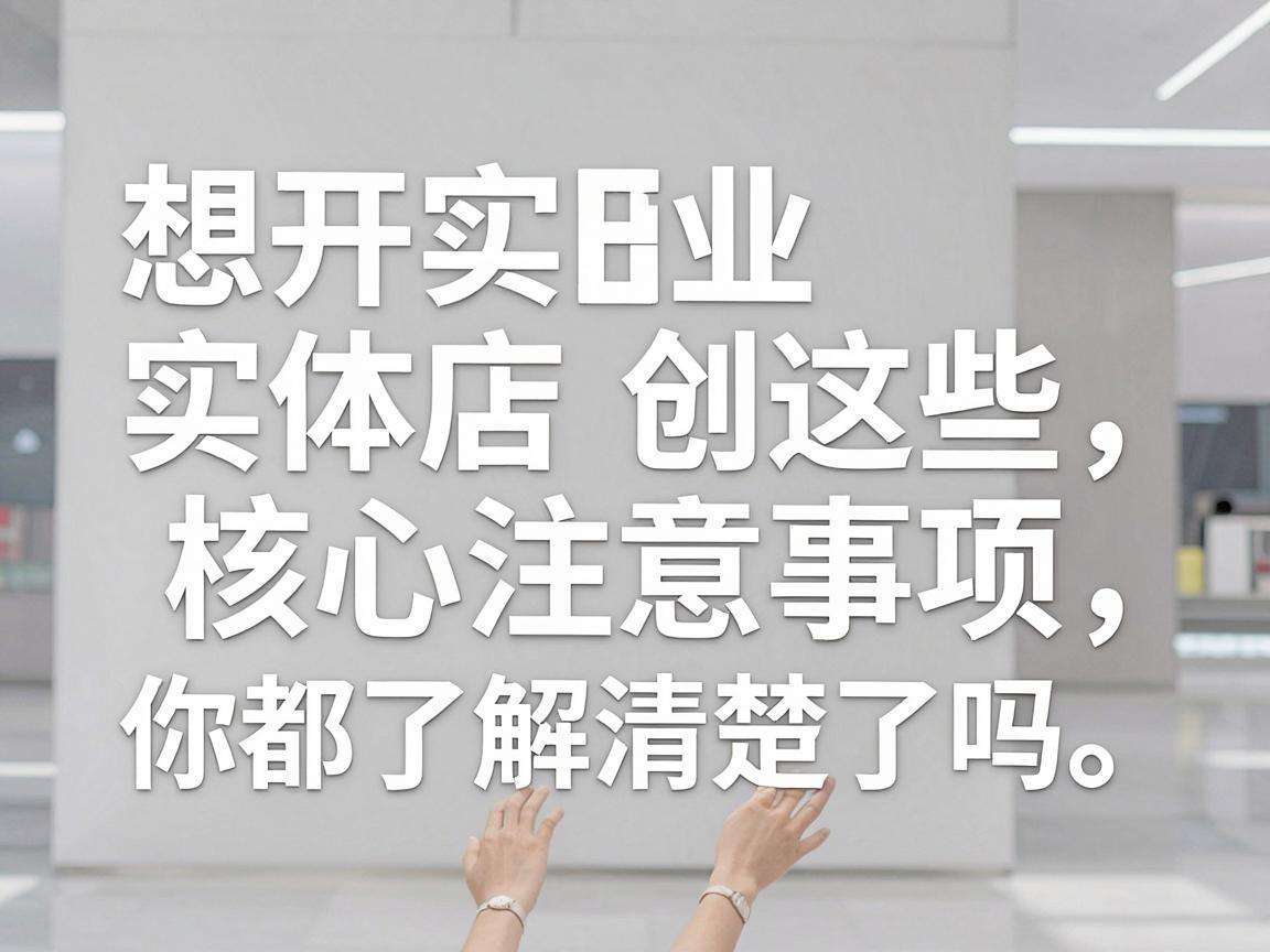 想开实体店创业这些核心注意事项你都了解清楚了吗