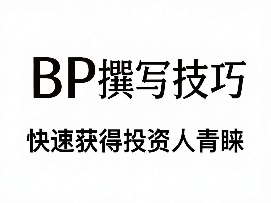 怎样掌握融资BP撰写技巧快速获得投资人青睐