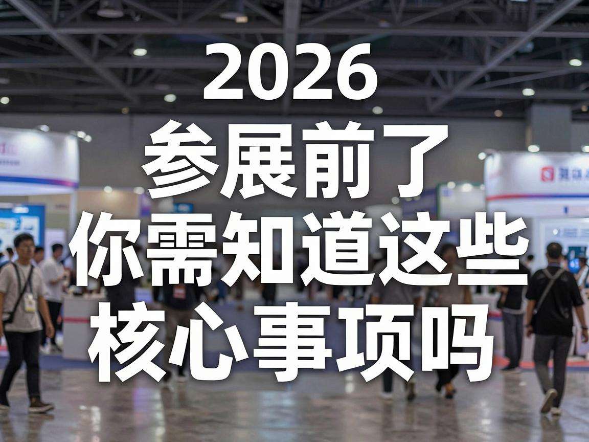 2026国际展会参展前你需要知道这些核心事项吗