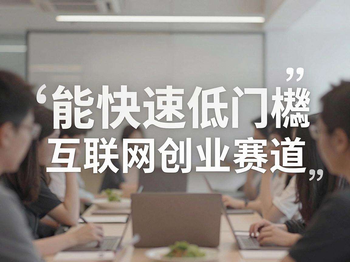 普通人能快速上手的低门槛互联网创业赛道有哪些