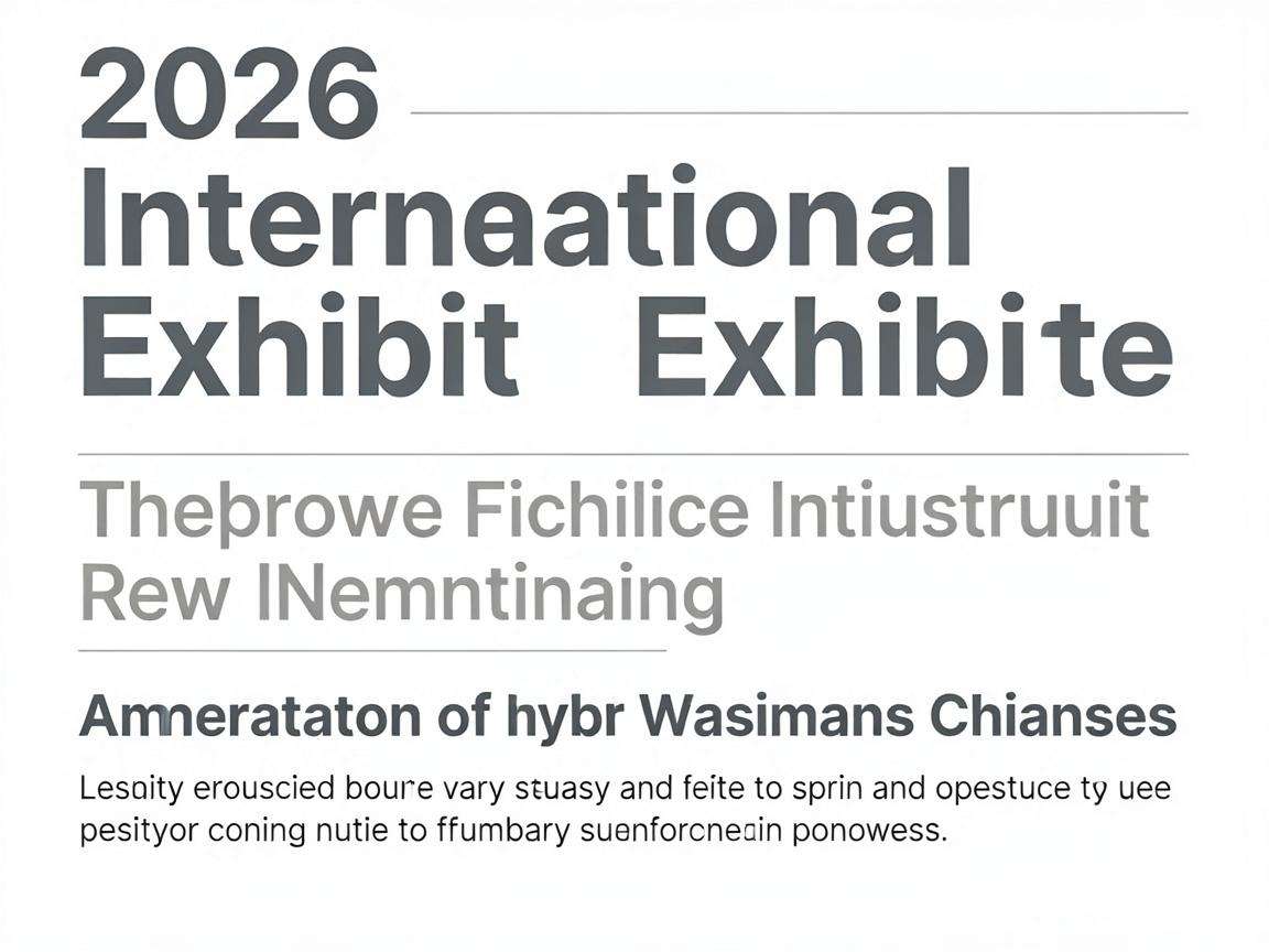 2026国际专业展会有哪些值得关注的行业新动态