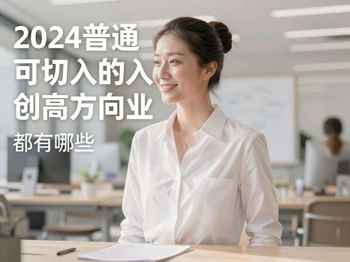 2024年普通人可切入的高潜力创业方向都有哪些