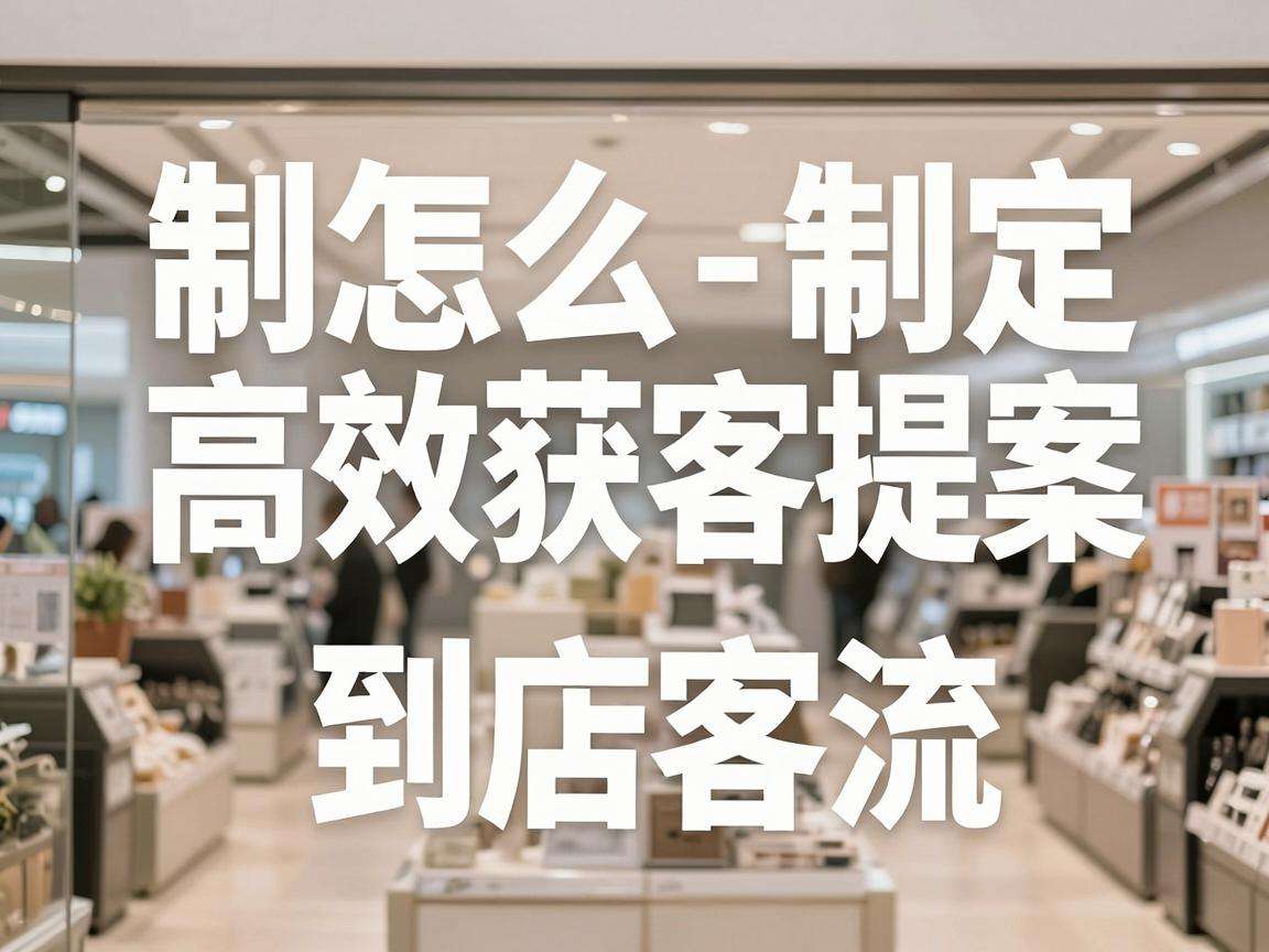 线下门店怎么制定高效获客方案才能快速提升到店客流