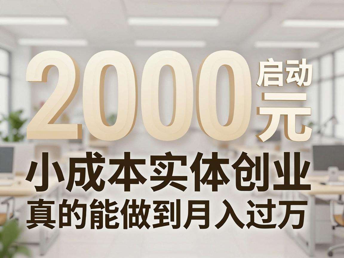 5000元启动的小成本实体创业真的能做到月入过万吗